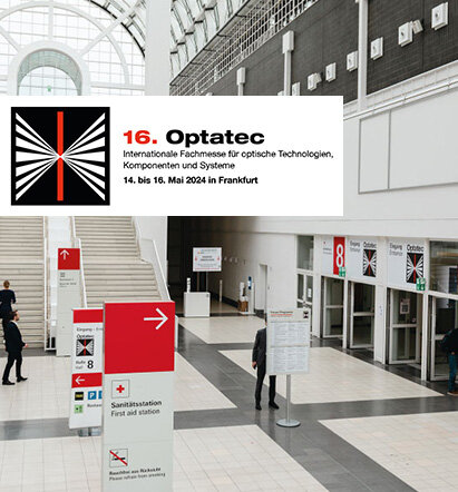 Eingangsbereich der Optatec in Frankfurt am Main