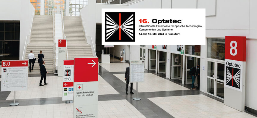 Eingangsbereich der Optatec in Frankfurt am Main